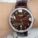 流當手錶拍賣 原裝 HERMES 愛馬仕 不鏽鋼 鑽圈 自動 男女錶 9成5新 喜歡價可議 