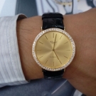 流當手錶拍賣 原裝 CHOPARD 蕭邦 18K金 LUC 自動 男錶 超美鑽圈 9成5新 喜歡價可議 
