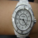 台中流當品拍賣 流當手錶拍賣 原裝 CHANEL J12 33mm 石英 陶瓷 12鑽 女錶 9成5新 ZR149